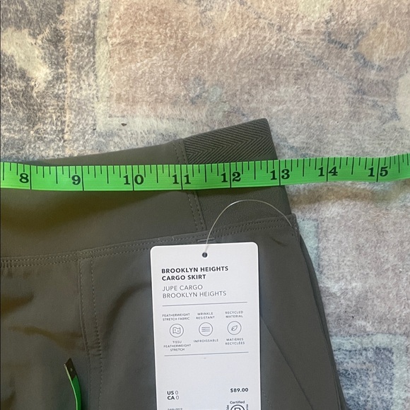 Athleta Women's Olive Green Pencil Skirt - Picture 3 of 9